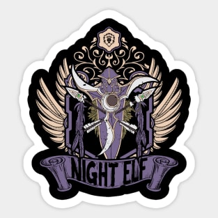 NIGHT ELF - CREST Sticker